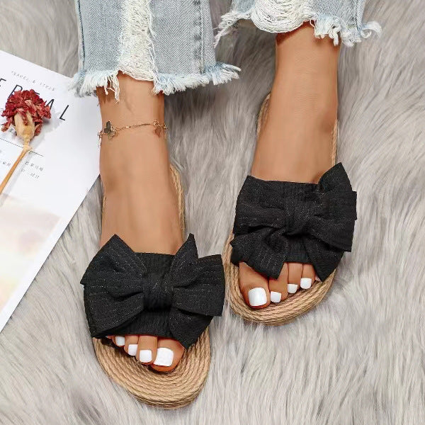 Slipper für Damen – Lässig und bequem mit Schleife