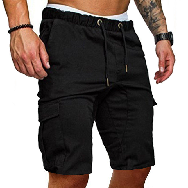 Cargoshorts für Herren – Elastischer Bund und Mehrere Taschen
