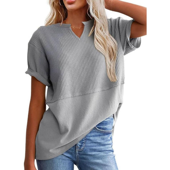 Strickshirt für Damen – Kurzärmelig, lässig