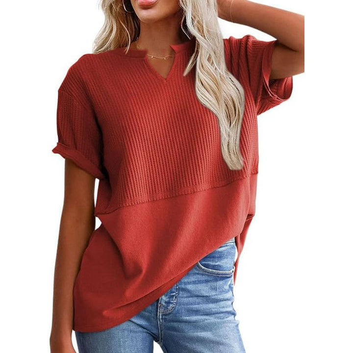 Strickshirt für Damen – Kurzärmelig, lässig