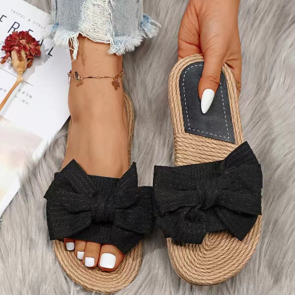 Slipper für Damen – Lässig und bequem mit Schleife