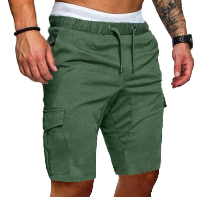 Cargoshorts für Herren – Elastischer Bund und Mehrere Taschen