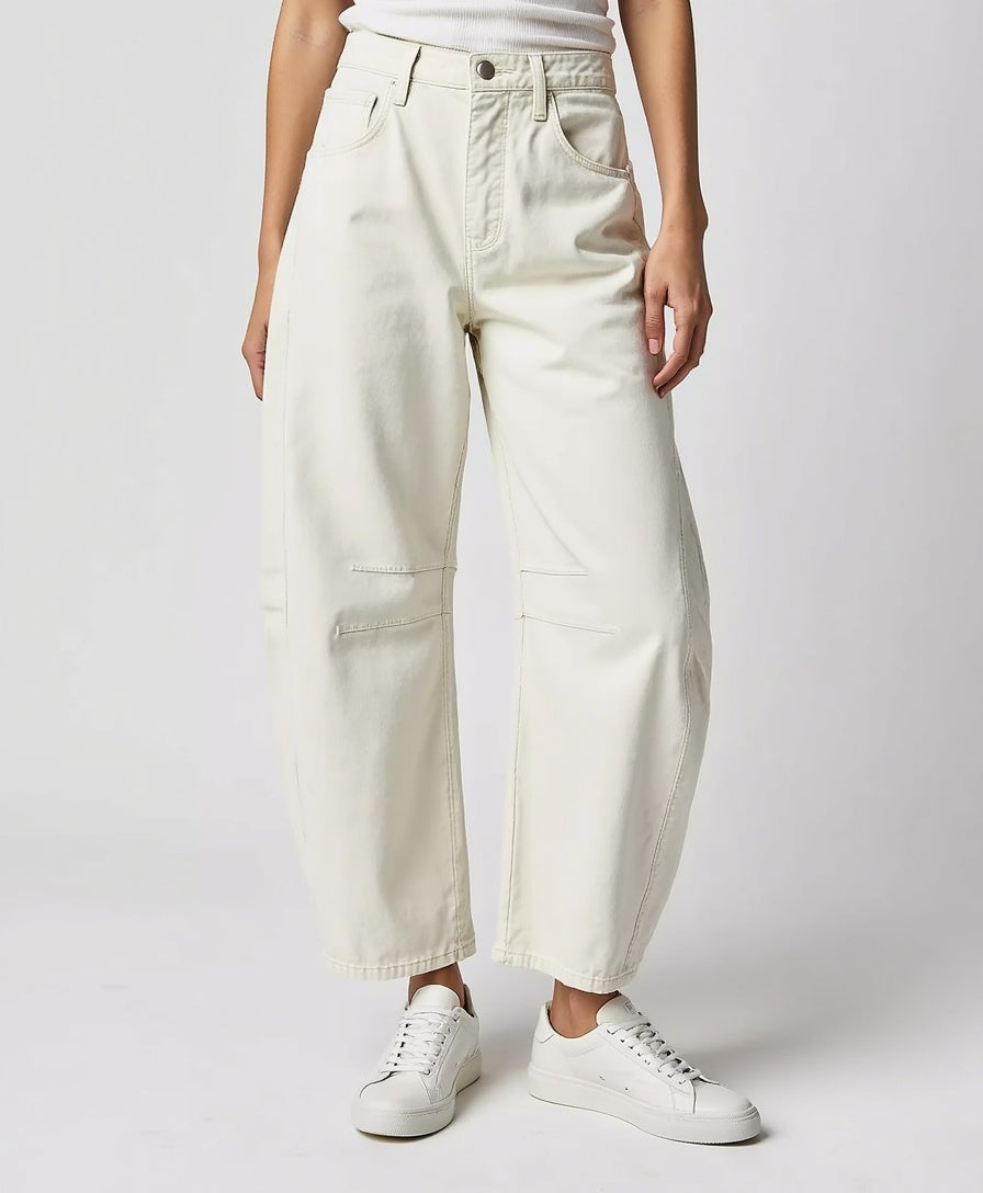 High-Waist Wide-Leg Jeans – Locker geschnittene Damen-Denim