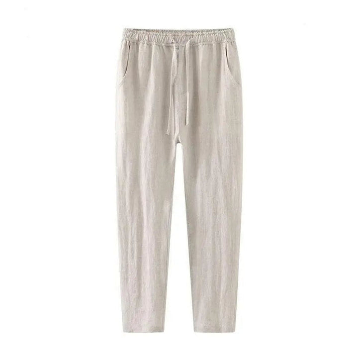 Herren Leinen Kordelhose | Sommer