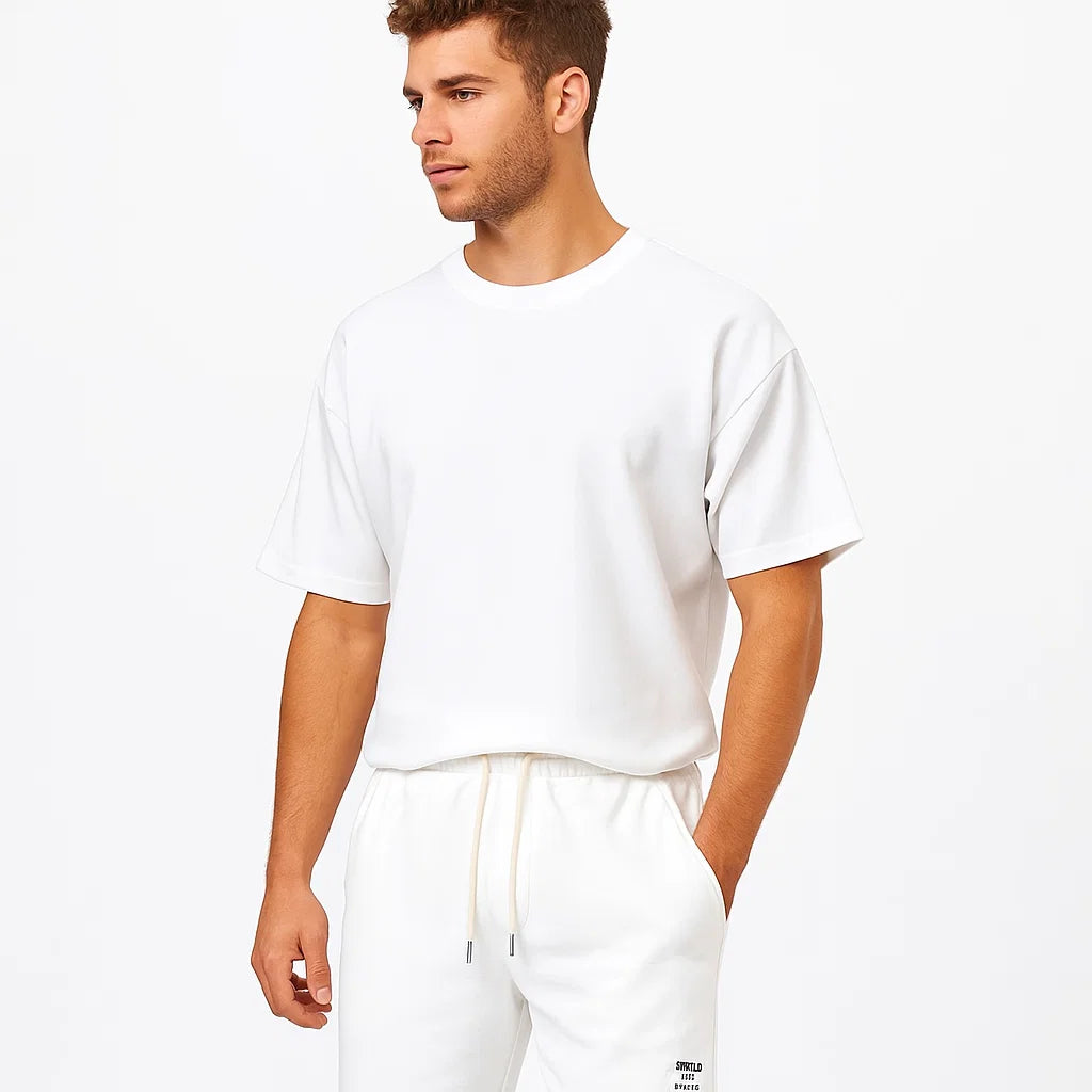 Lässiges Herren T-Shirt und Kurze Hosen Set | Sommer