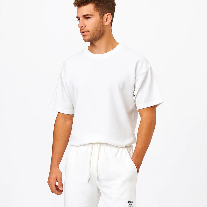 Lässiges Herren T-Shirt und Kurze Hosen Set | Sommer