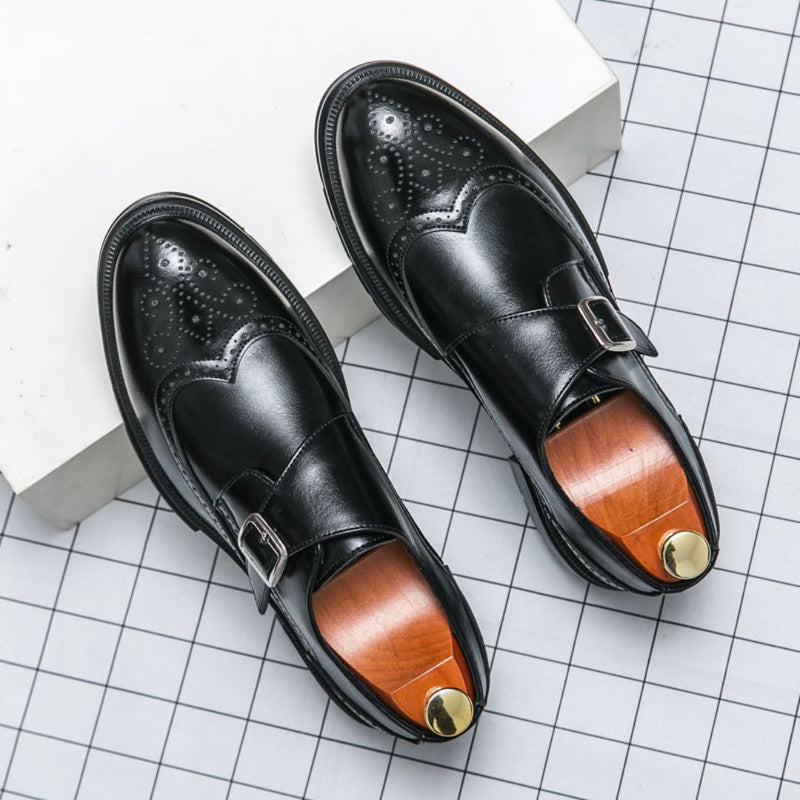 Einzelschnallen Oxford Formeller Schuh für Herren | Wingtip Brogue