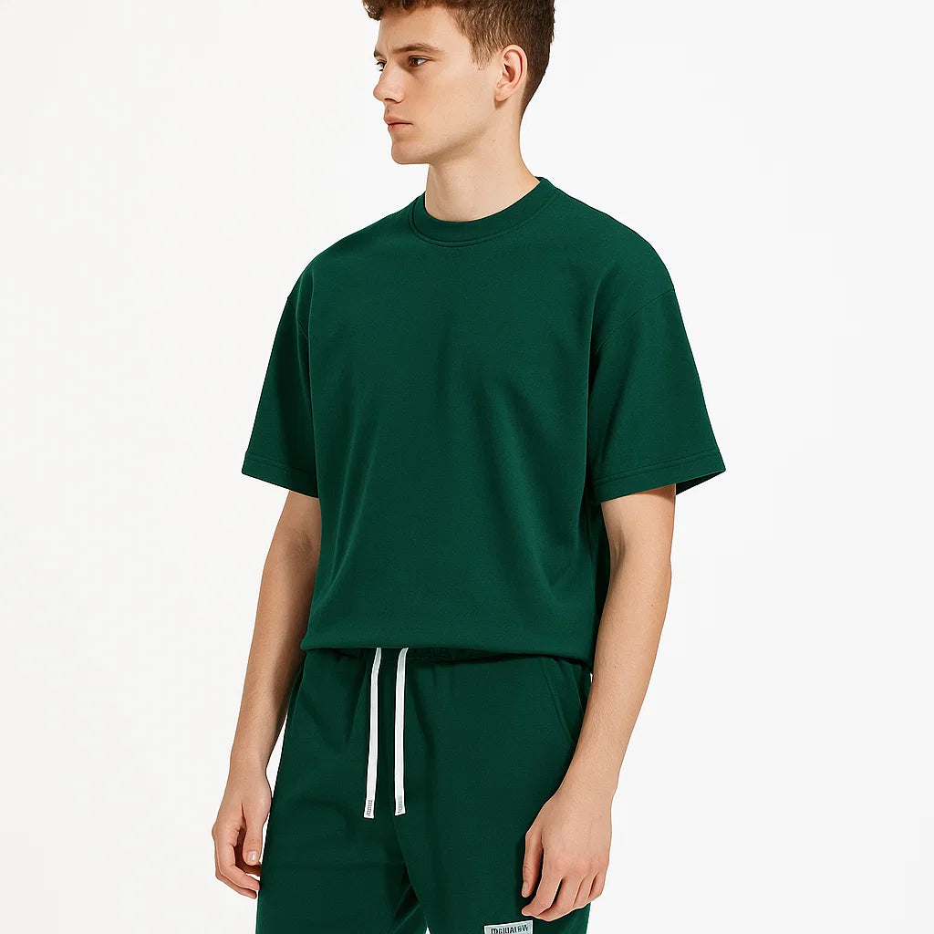 Lässiges Herren T-Shirt und Kurze Hosen Set | Sommer
