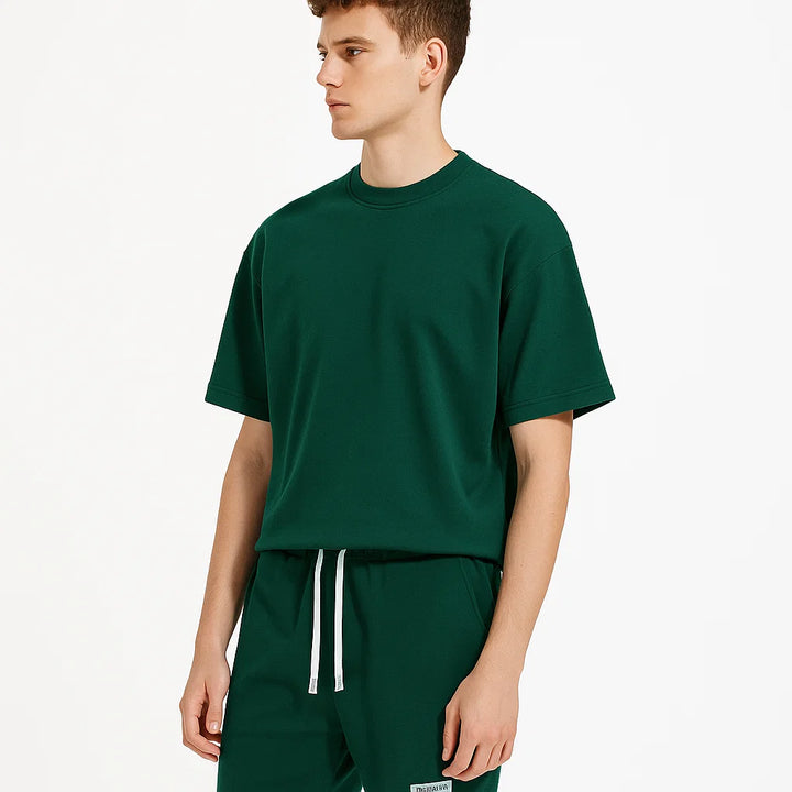 Lässiges Herren T-Shirt und Kurze Hosen Set | Sommer