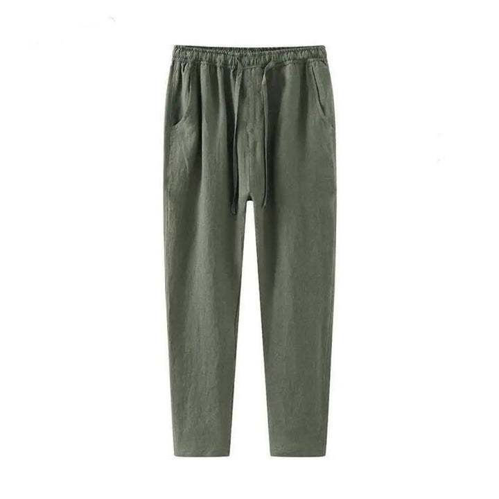 Herren Leinen Kordelhose | Sommer