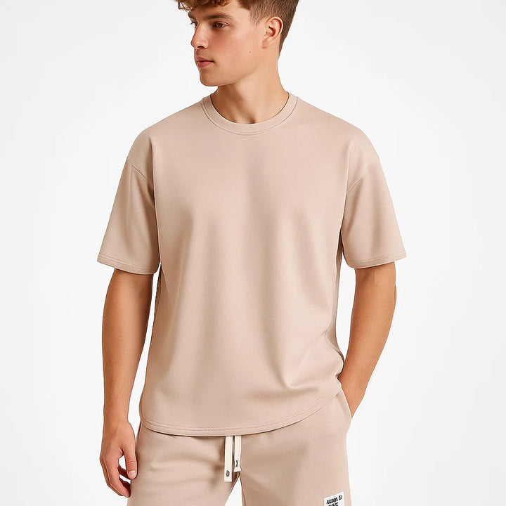 Lässiges Herren T-Shirt und Kurze Hosen Set | Sommer