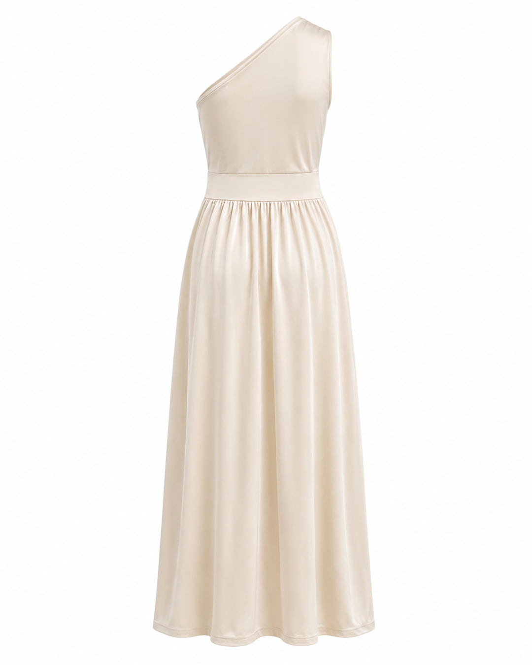 Abend-Maxikleid für Damen – Ein-Schulter-Design und mit Beinschlitz 8