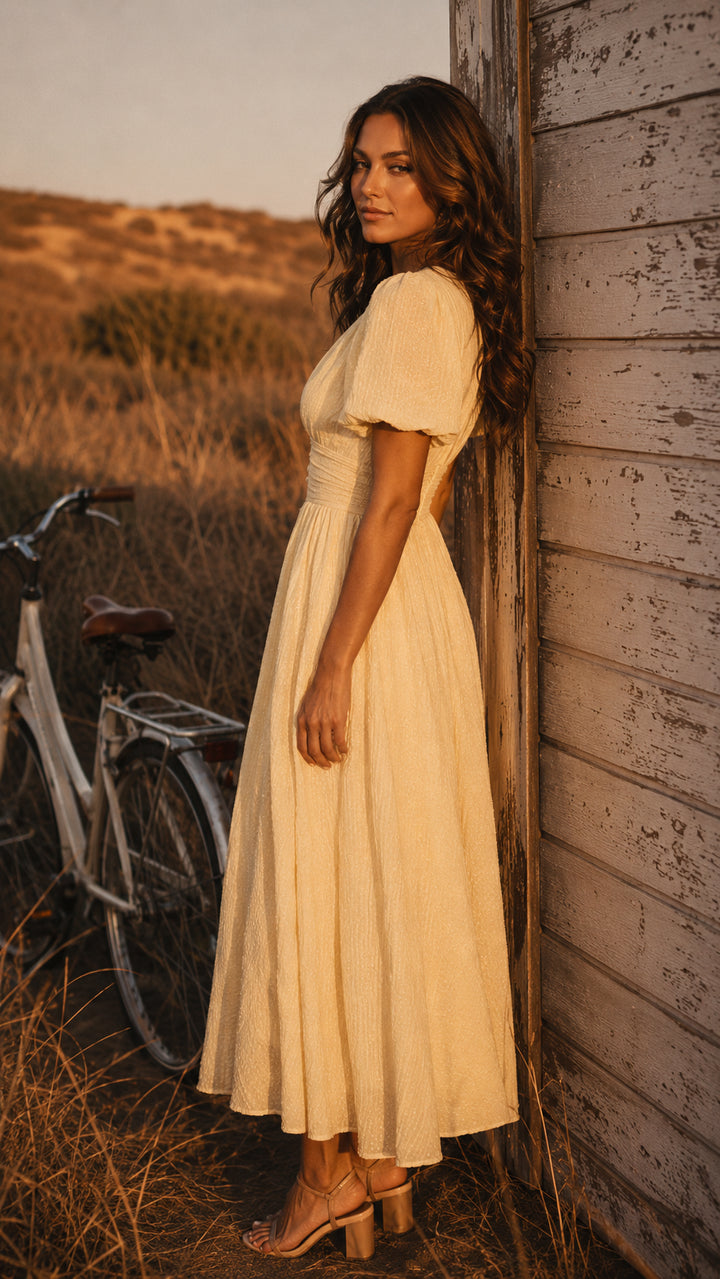 Abendkleid für Damen – In Midi-Länge und mit elegantem V-Ausschnitt 4