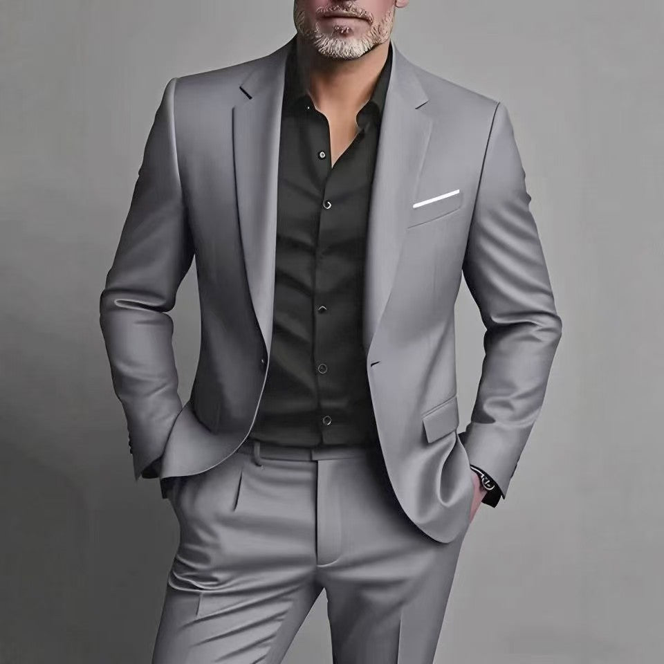Anzug fuer Herren Slim Fit Gala formelle Anlaesse 1