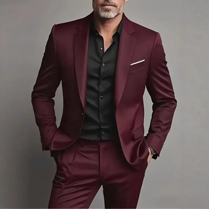 Anzug fuer Herren Slim Fit Gala formelle Anlaesse 2