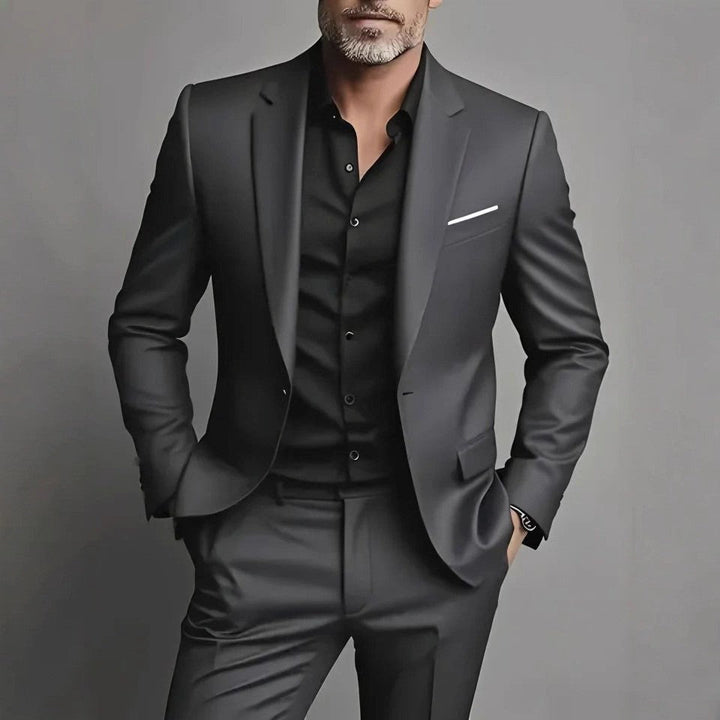 Anzug fuer Herren Slim Fit Gala formelle Anlaesse 3
