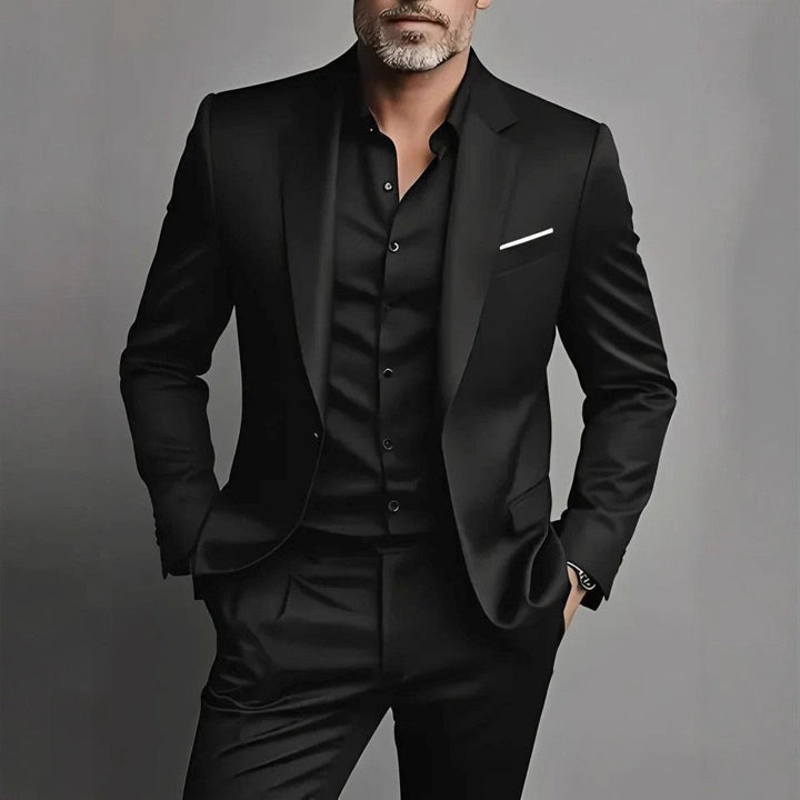 Anzug fuer Herren Slim Fit Gala formelle Anlaesse 4