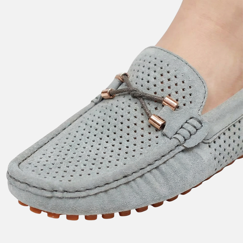Atmungsaktive Sommer Loafer mit Perforation für Herren
