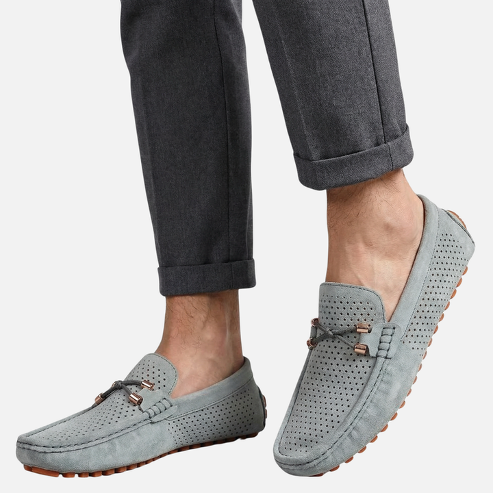 Atmungsaktive Sommer Loafer mit Perforation für Herren