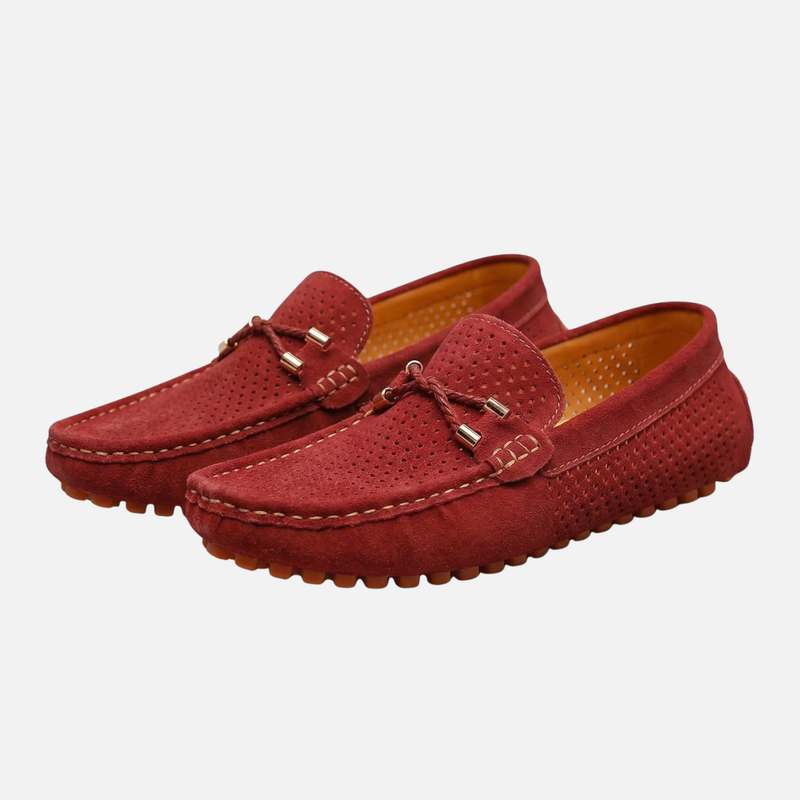Atmungsaktive Sommer Loafer mit Perforation für Herren