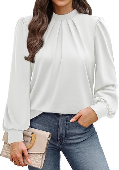 Bluse_f_r_Damen_Rundhalsausschnitt_mit_Puff_rmeln_2