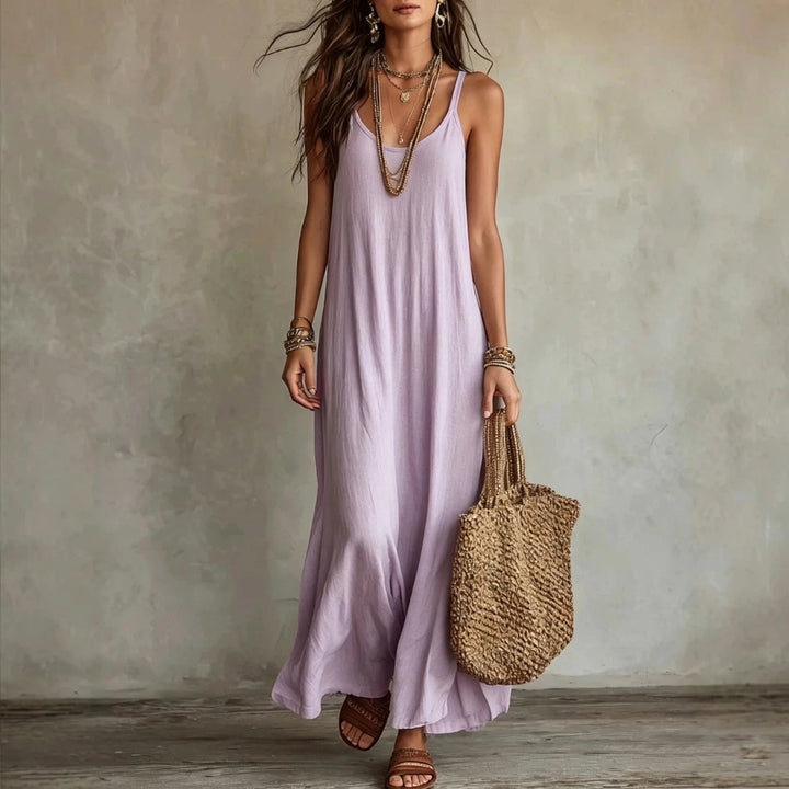 Cami-Maxikleid für Damen – Weiter Schnitt und Spaghettiträger 1