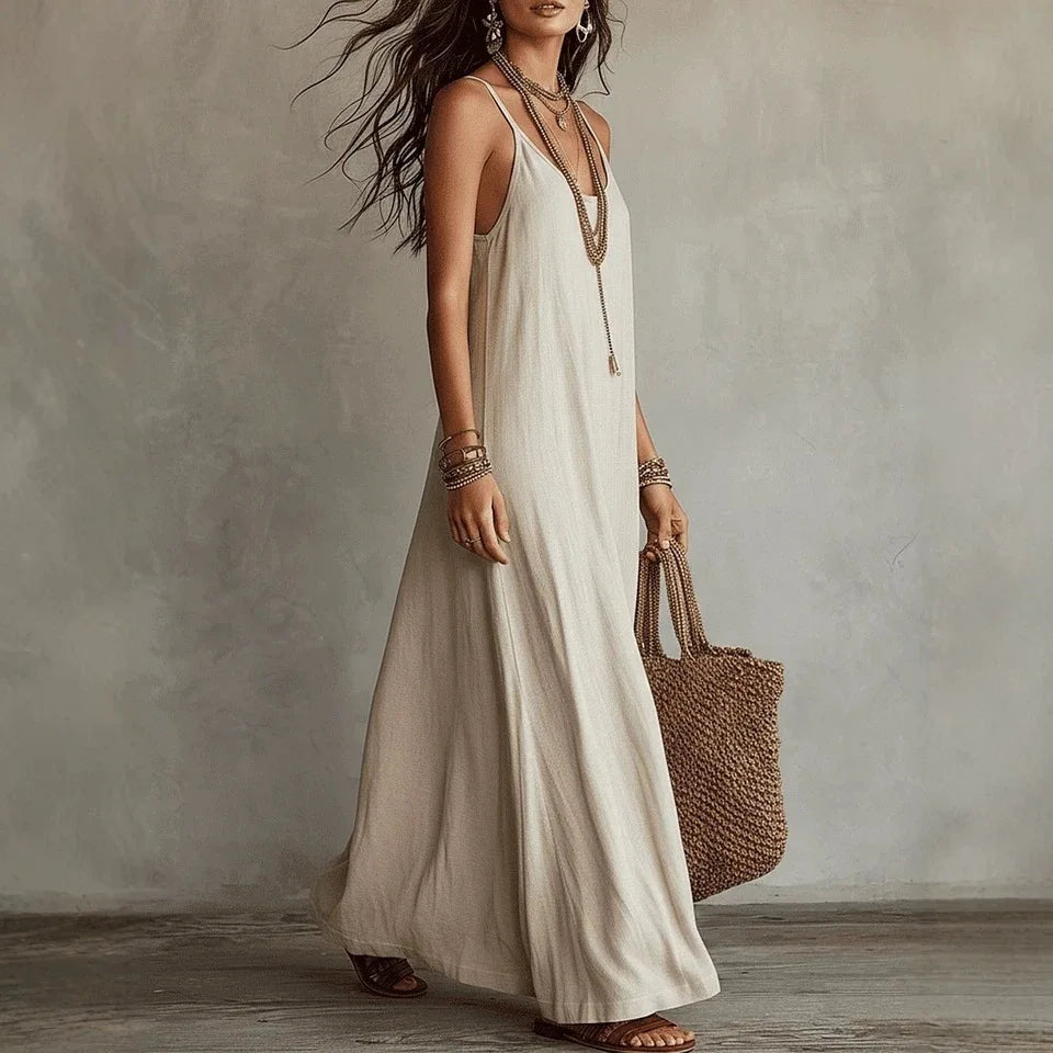 Cami-Maxikleid für Damen – Weiter Schnitt und Spaghettiträger 10
