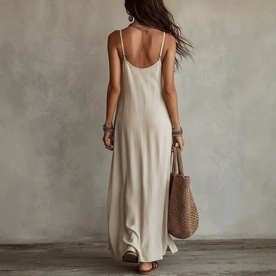 Cami-Maxikleid für Damen – Weiter Schnitt und Spaghettiträger 11