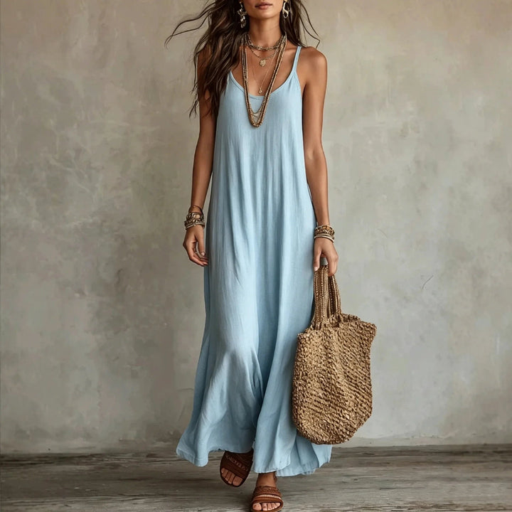 Cami-Maxikleid für Damen – Weiter Schnitt und Spaghettiträger 3