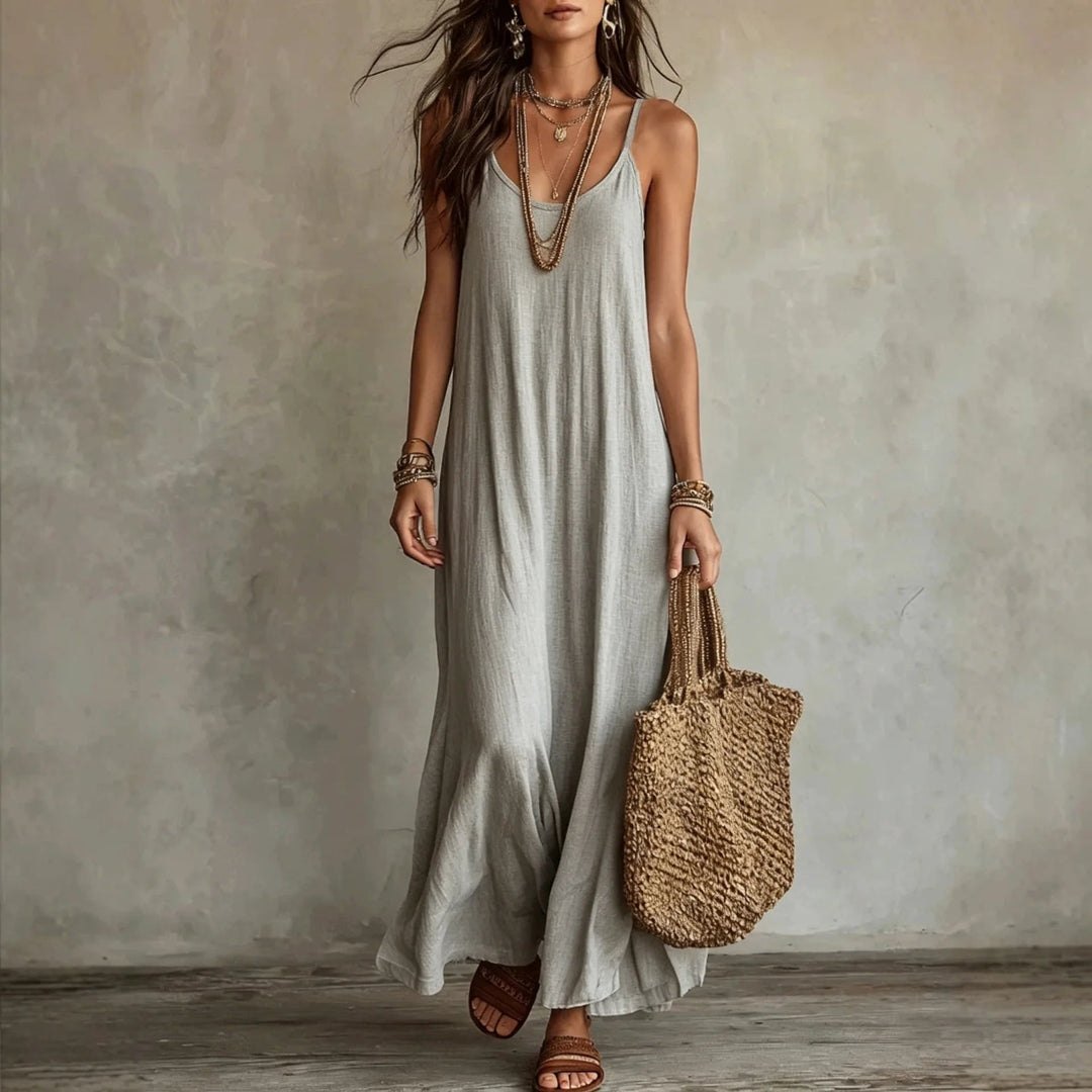 Cami-Maxikleid für Damen – Weiter Schnitt und Spaghettiträger 5
