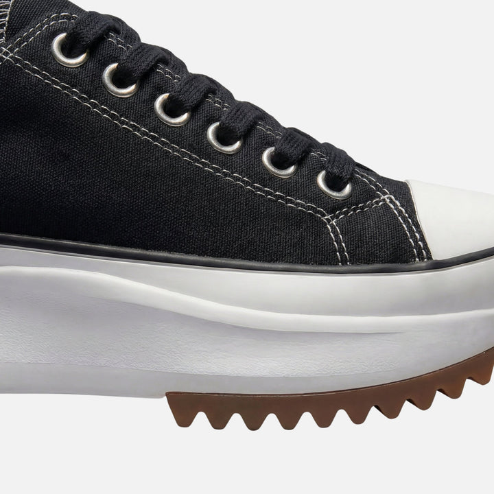 Canvas-Sneaker mit Plateau und Wellensohle für Damen