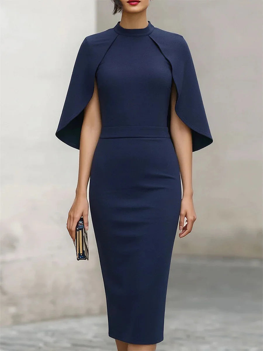 Cape-Ärmel-Kleid für Damen – Festlich mit besonderem Ärmeldesign 2
