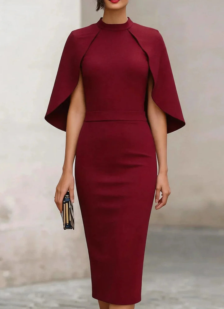Cape-Ärmel-Kleid für Damen – Festlich mit besonderem Ärmeldesign 3