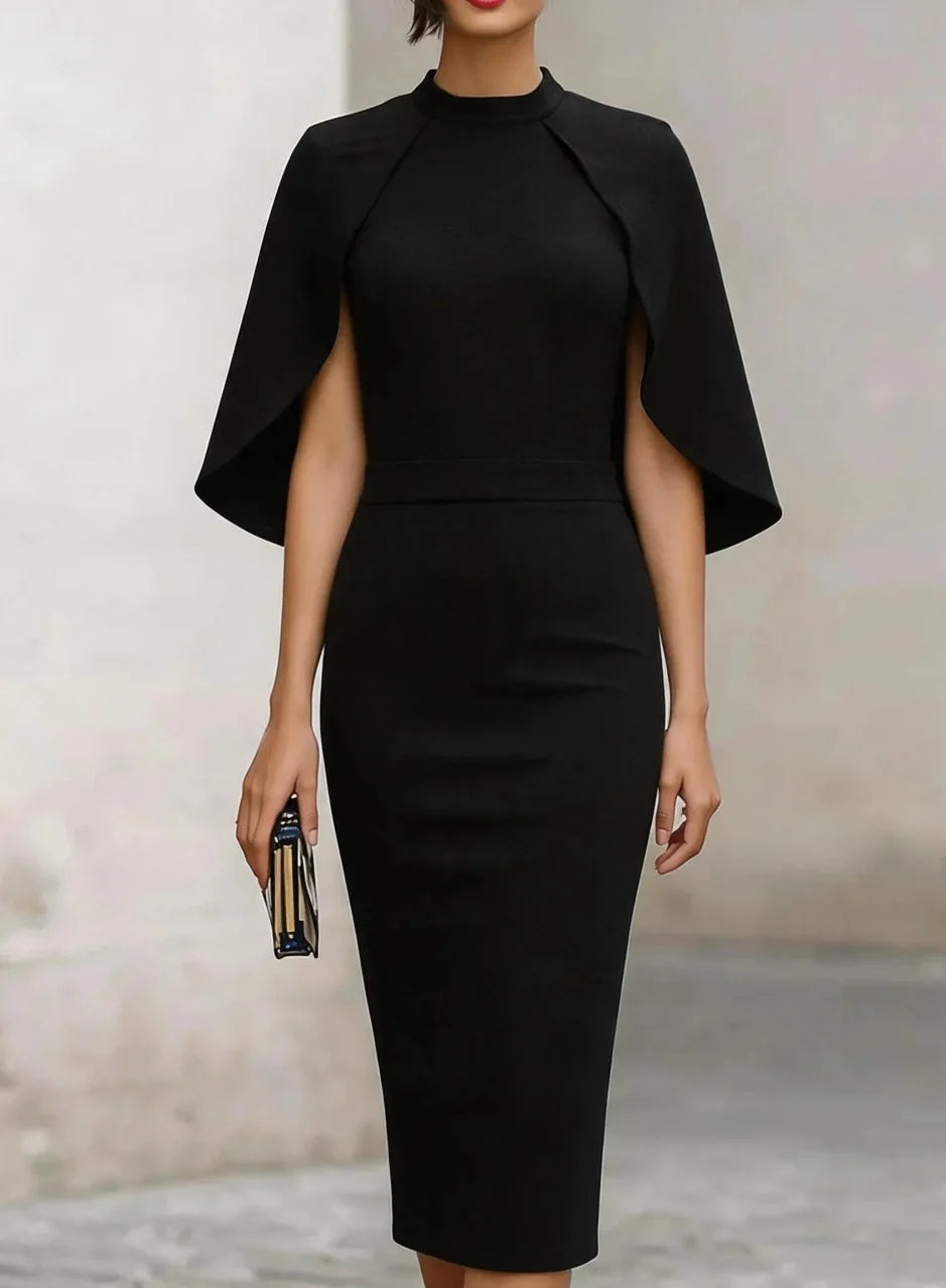 Cape-Ärmel-Kleid für Damen – Festlich mit besonderem Ärmeldesign 4