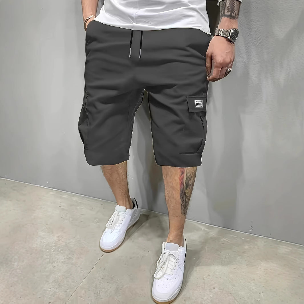 Cargo_Shorts_fuer_Herren_Mit_Kordelzug_und_seitlichen_Taschen_4