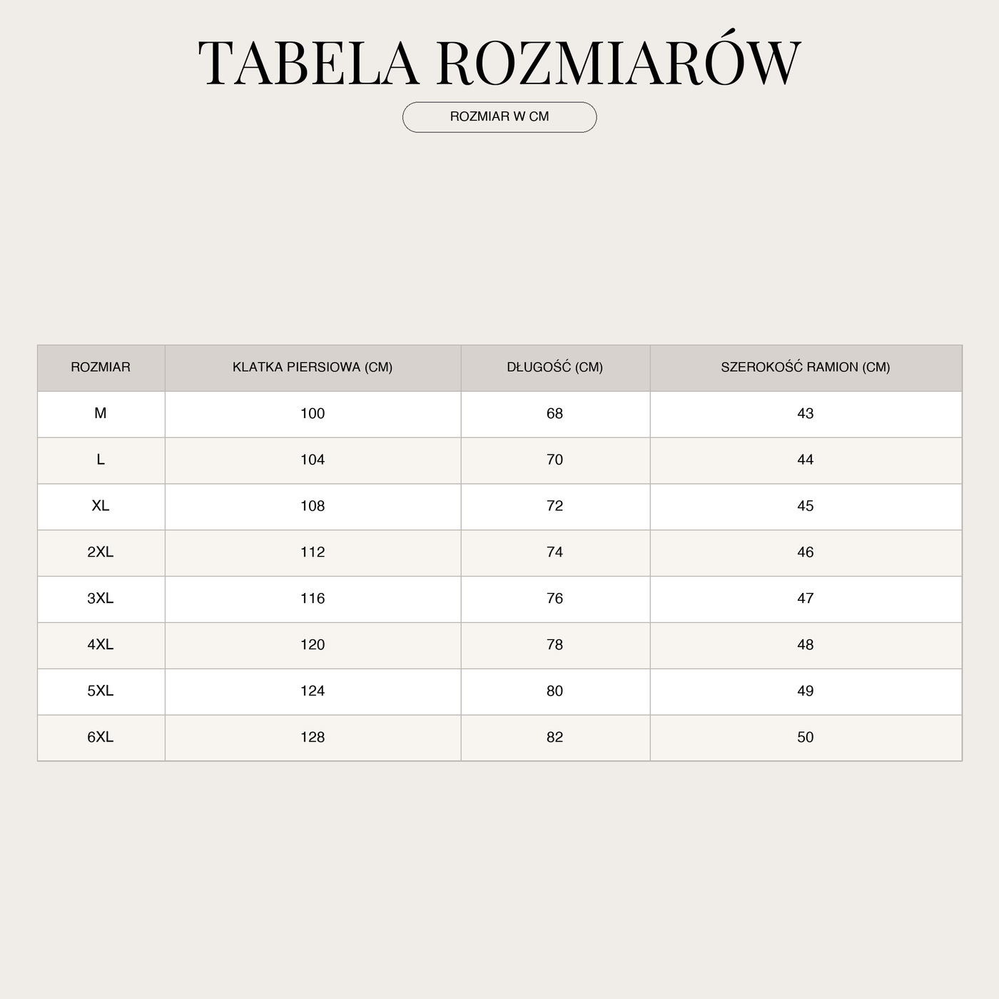 Kamizelka cargo męska – Oddychająca i ultrafunkcjonalna size chart
