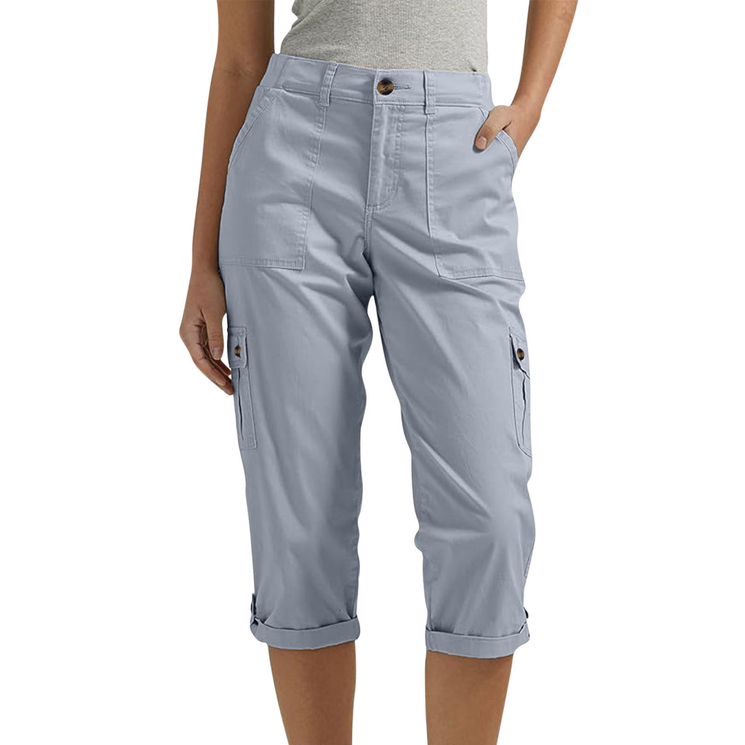 Cargo_verkuerzte_Hose_mit_Krempelsaum_fuer_Damen_2