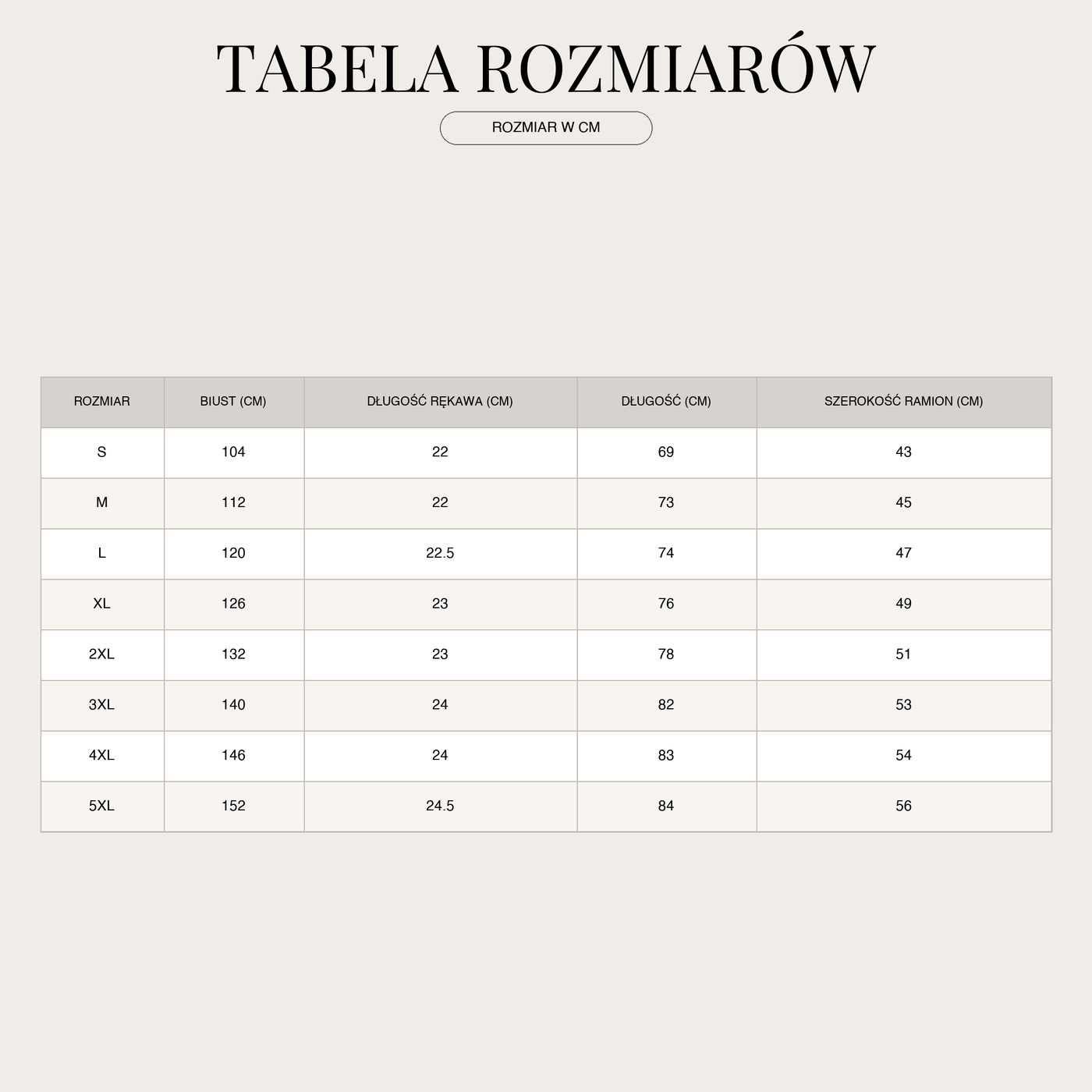 Classic Hawaii-Hemd für Herren – Tropischer Print & Boho size chart