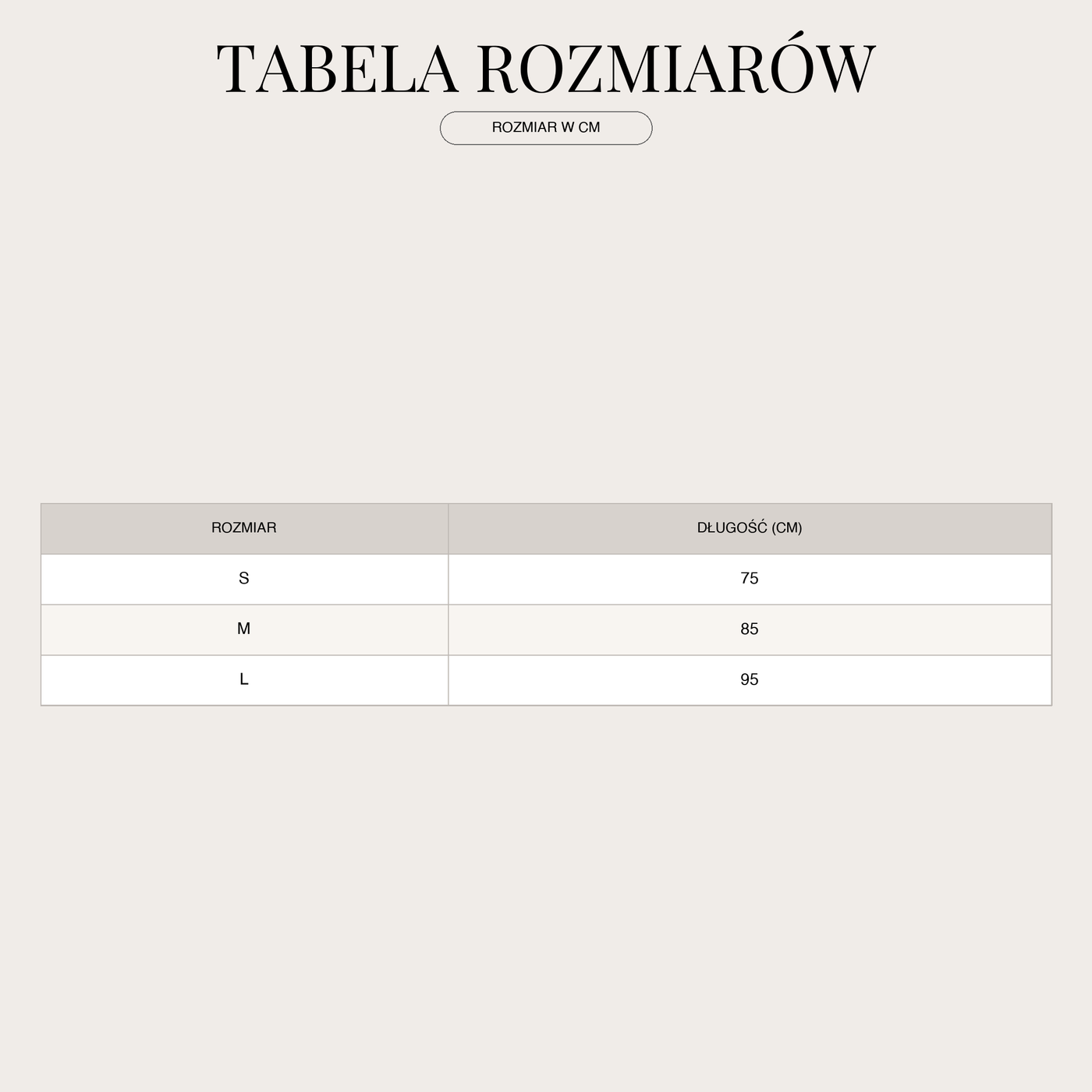 Damska letnia spódnica boho | Maxi size chart