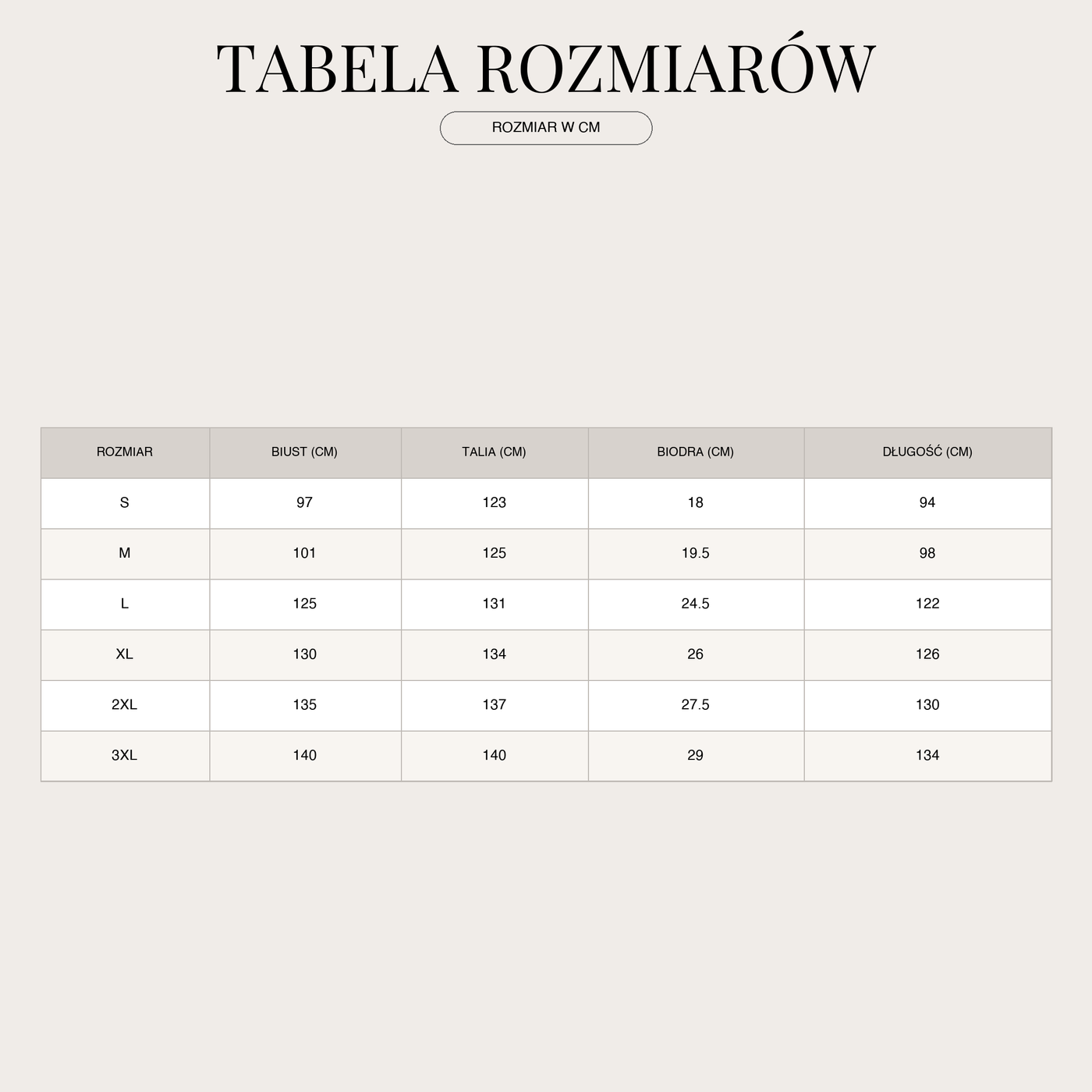 Damen Kleid mit Kordelzug | Midi size chart