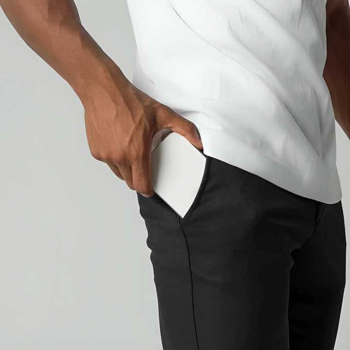 Dehnbare Chino-Hose für Herren | Schlanke Passform