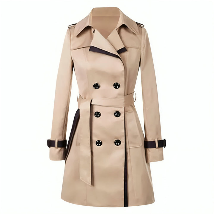 Double-Breasted Trench Coat für Damen – Klassisch mit Gürtel 4