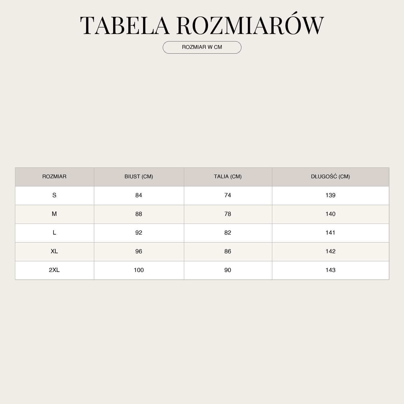Piksuk damski – Komfortowy i stylowy na każdą okazję size chart