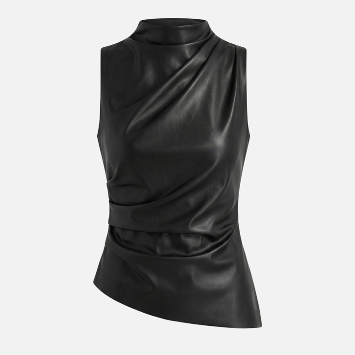 Drapiertes Tanktop mit asymmetrischem Saum für Frauen