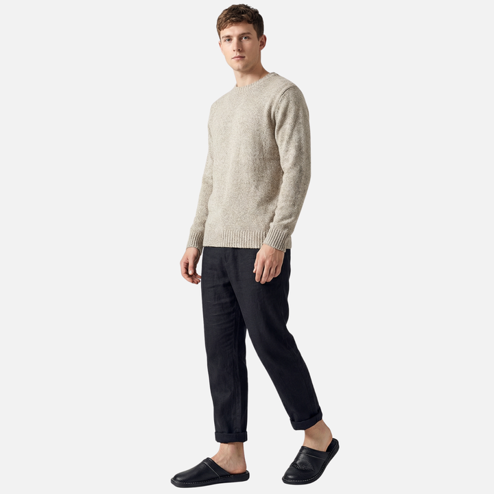 Ergonomische Slipper zum Hineinschlüpfen mit strapazierfähiger Sohle für Herren 