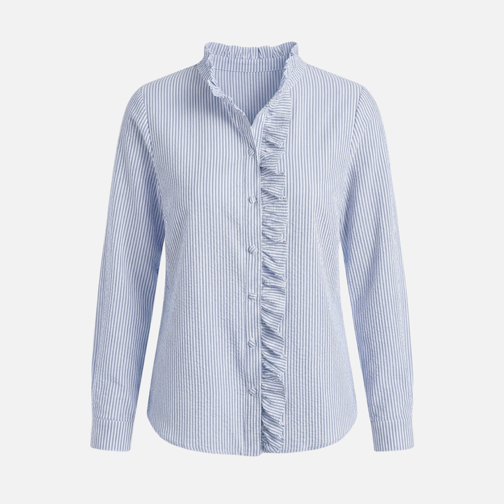 Feminine Bluse mit Rüschensaum für Frauen