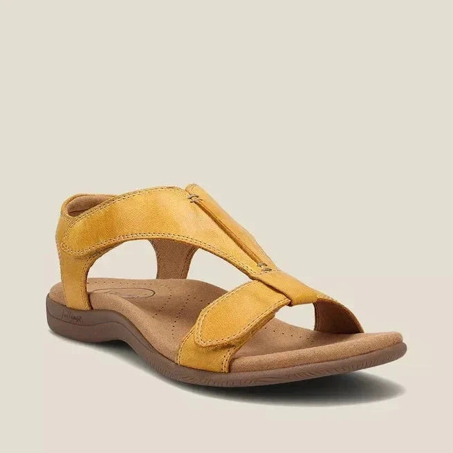 Flache Damen-Sandalen | T-Riemen