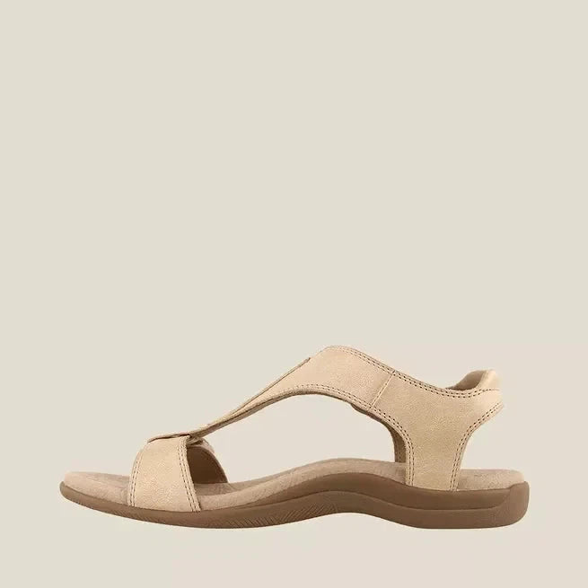 Flache Damen-Sandalen | T-Riemen