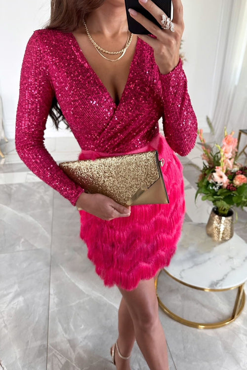 Funkelndes_Pailletten_Minikleid_f_r_Damen_Mehrlagige_Fransen_2