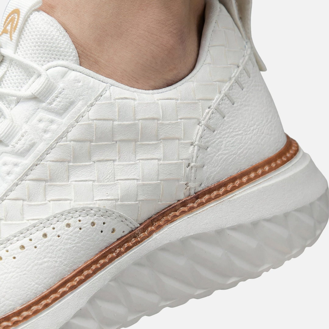 Gewebte Brogue-Sneaker mit dicker Sohle für Herren